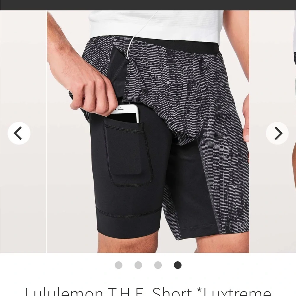 Lululemon THE Short 9” Gray/Black Estimated Size Medium